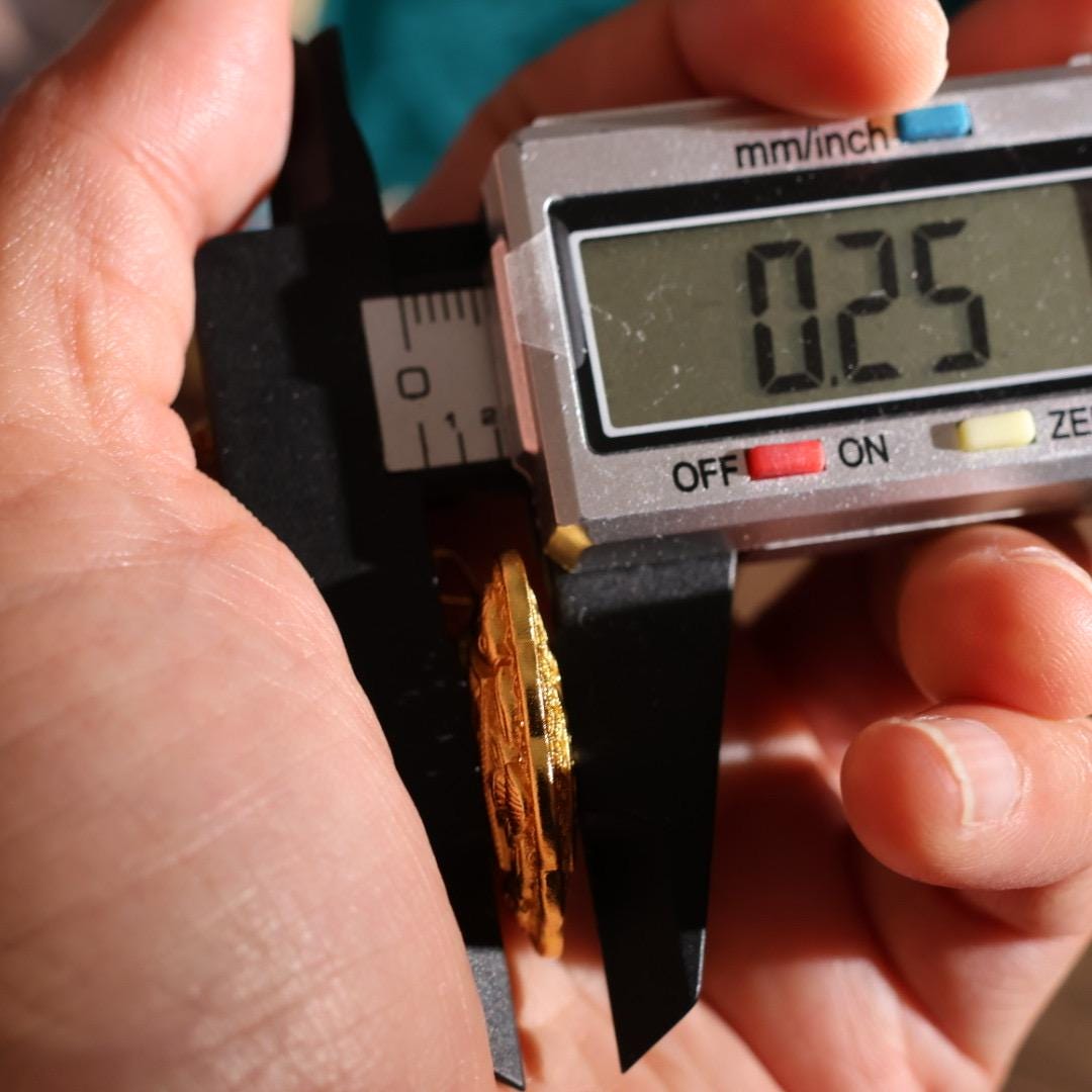 24k gold plated abacus lock pendant 足金色如意算盘锁吊坠