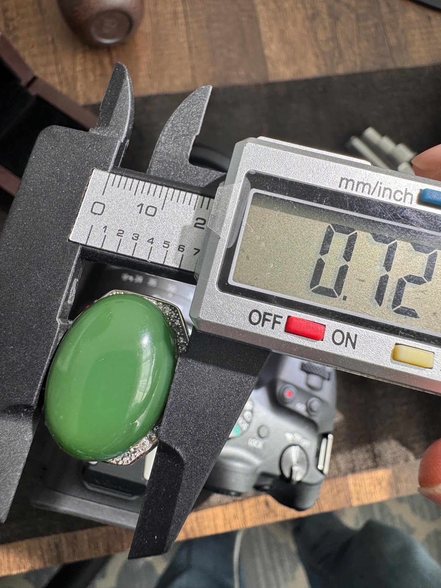 vintage genuine nephrite green jade ring adjustable s925 silver setting