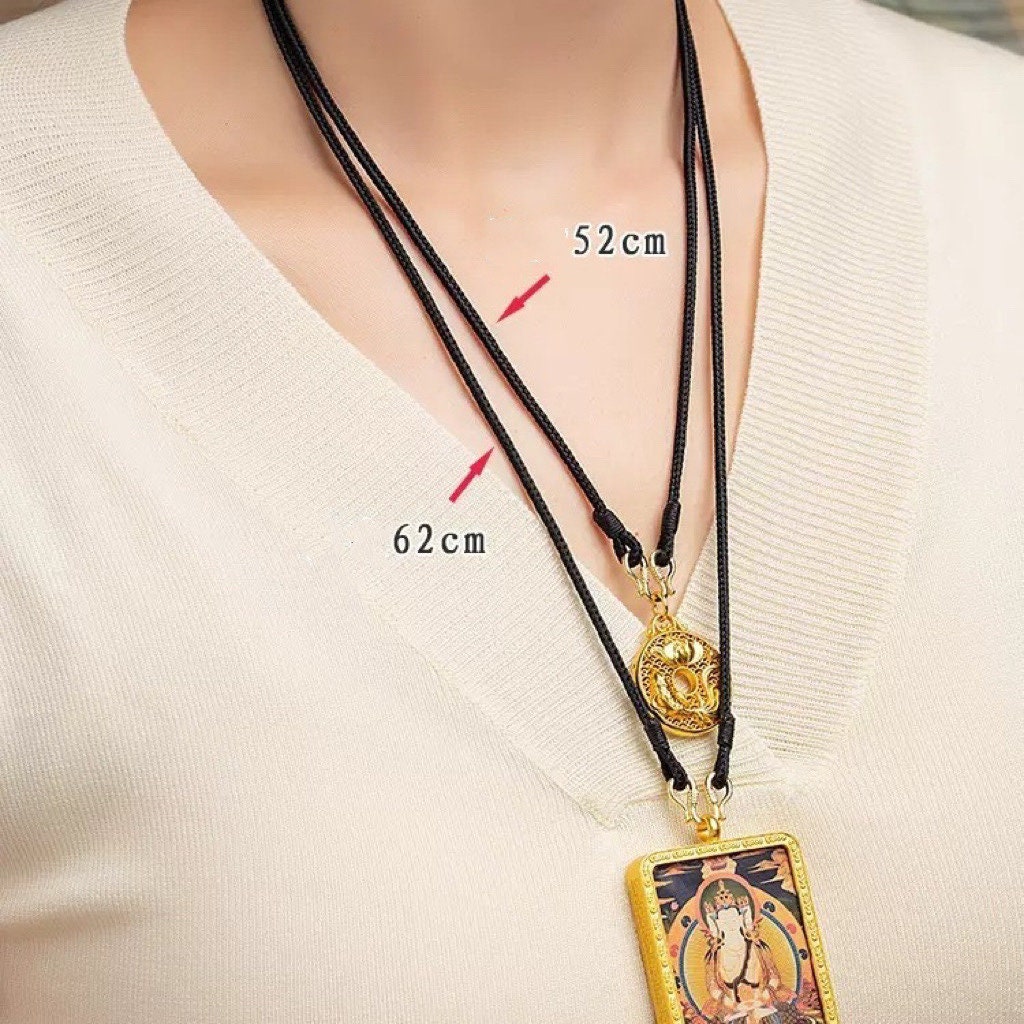 handmade cord necklace fixed length 2.5 mm thick allergen free