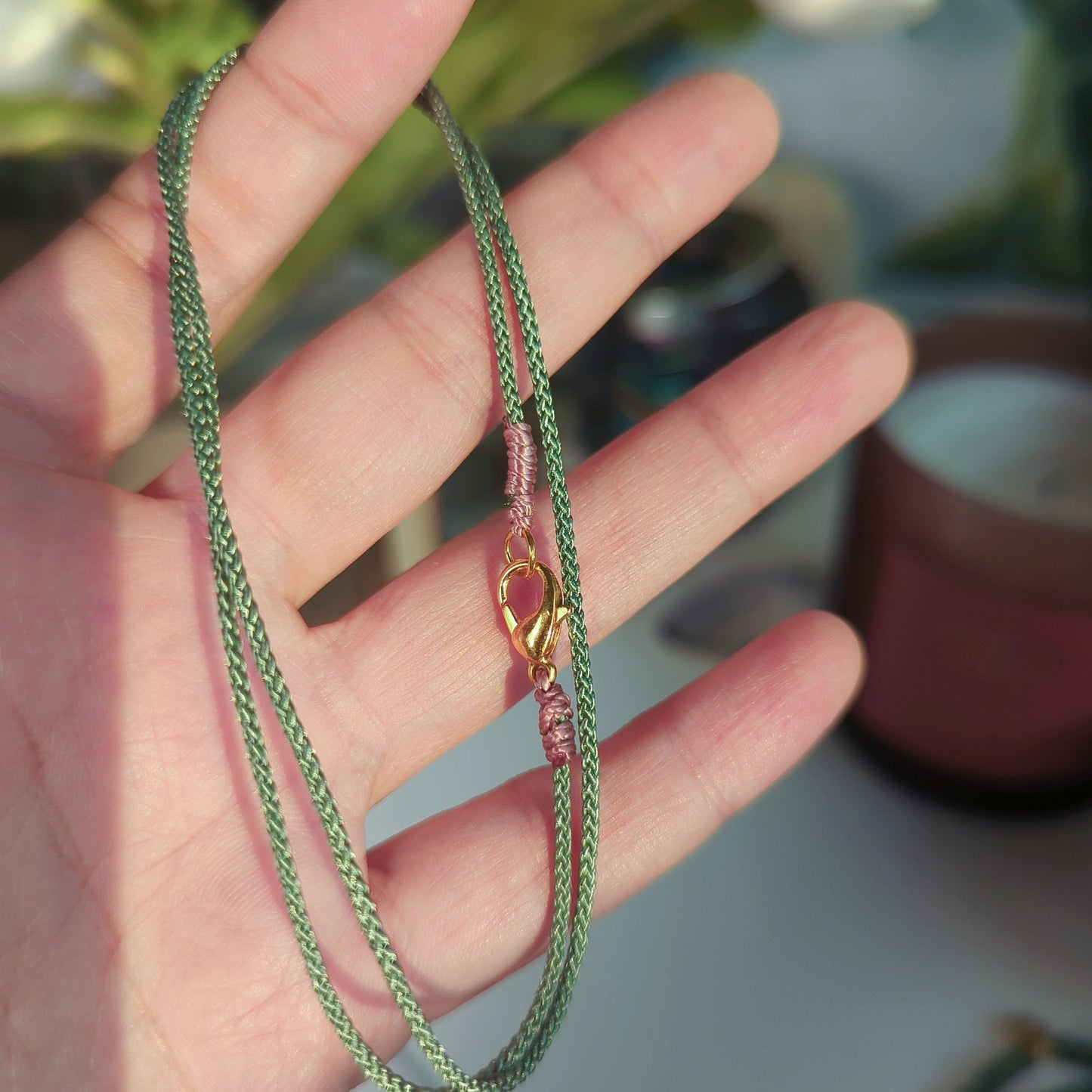 handmade cord necklace 1.4mm allergen free with spring clasp