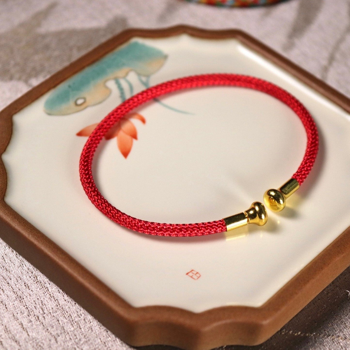 Chinese cord braided bracelet bangle