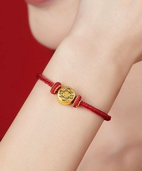 Handmade Red cord bracelet  allergen free