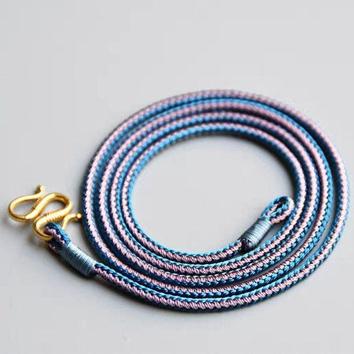 handmade cord necklace fixed length 2.5 mm thick allergen free