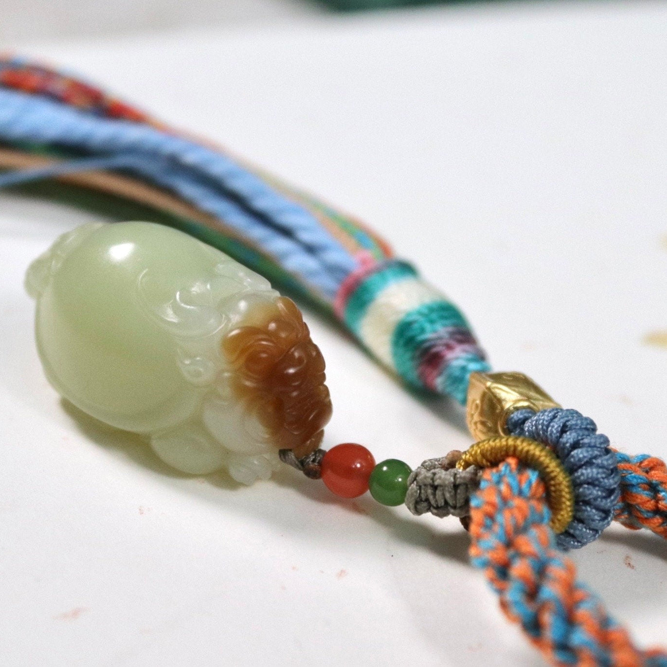 Certified Sugar Jade Dragon Turtle Pendant: Lucky Bag Charm