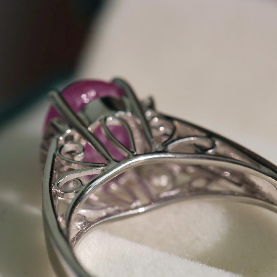 Vintage natural star ruby 18k gold ring size 6.75