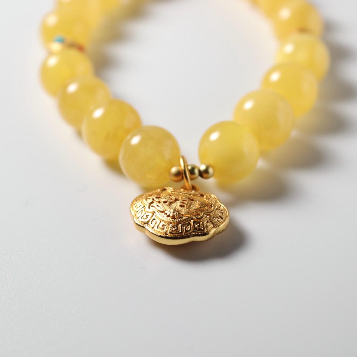 Butter Baltic Amber bracelet 12mm 蜜蜡手串