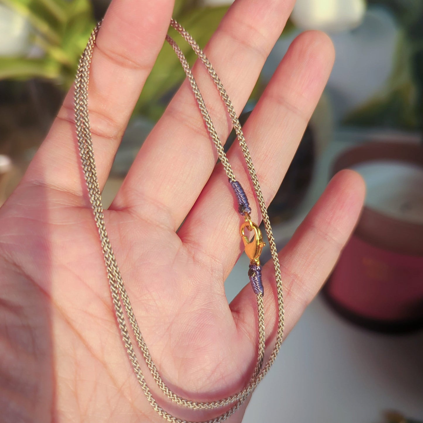 handmade cord necklace 1.4mm allergen free with spring clasp