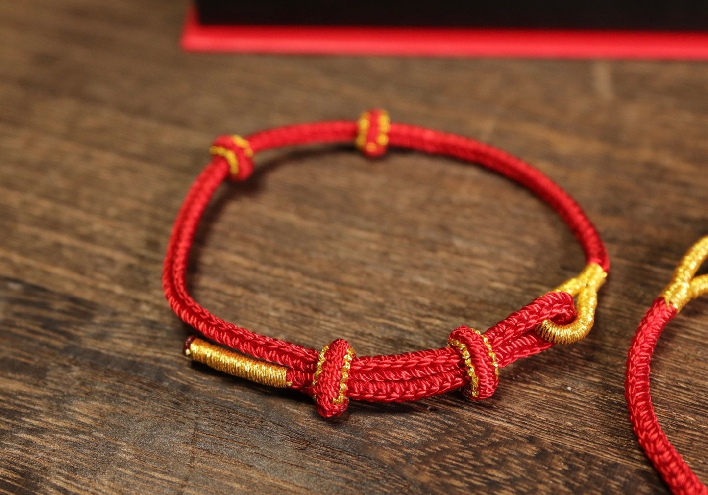 Handmade Red cord bracelet  allergen free