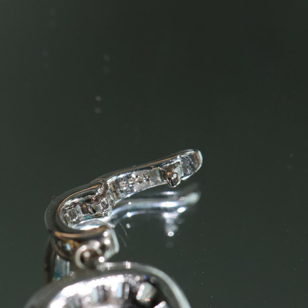 pre-owned lab grown emeral and paraiba Pendant, Sterling Silver