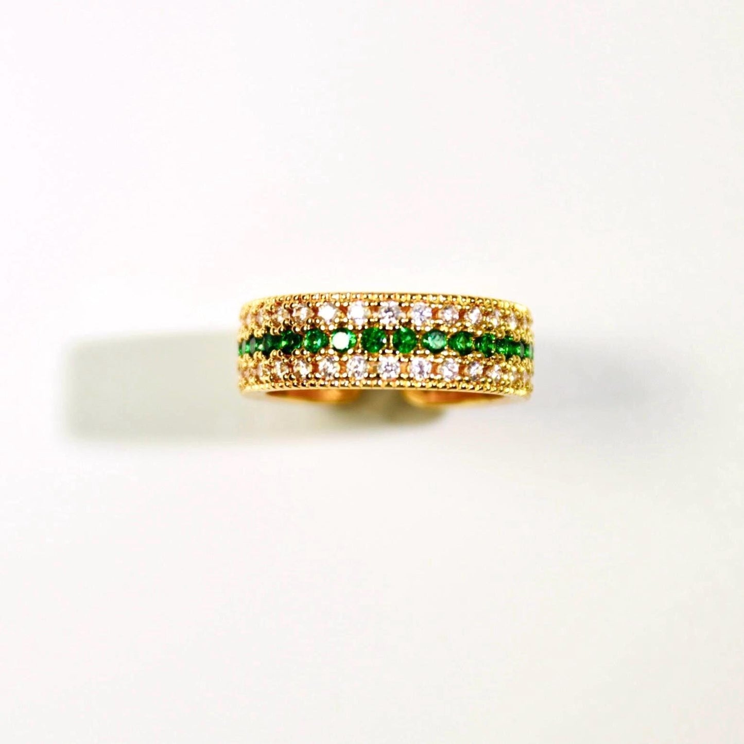 24K gold plated band ring