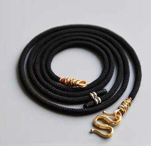 handmade adjustable cord necklace 3 mm allergen free with w hook