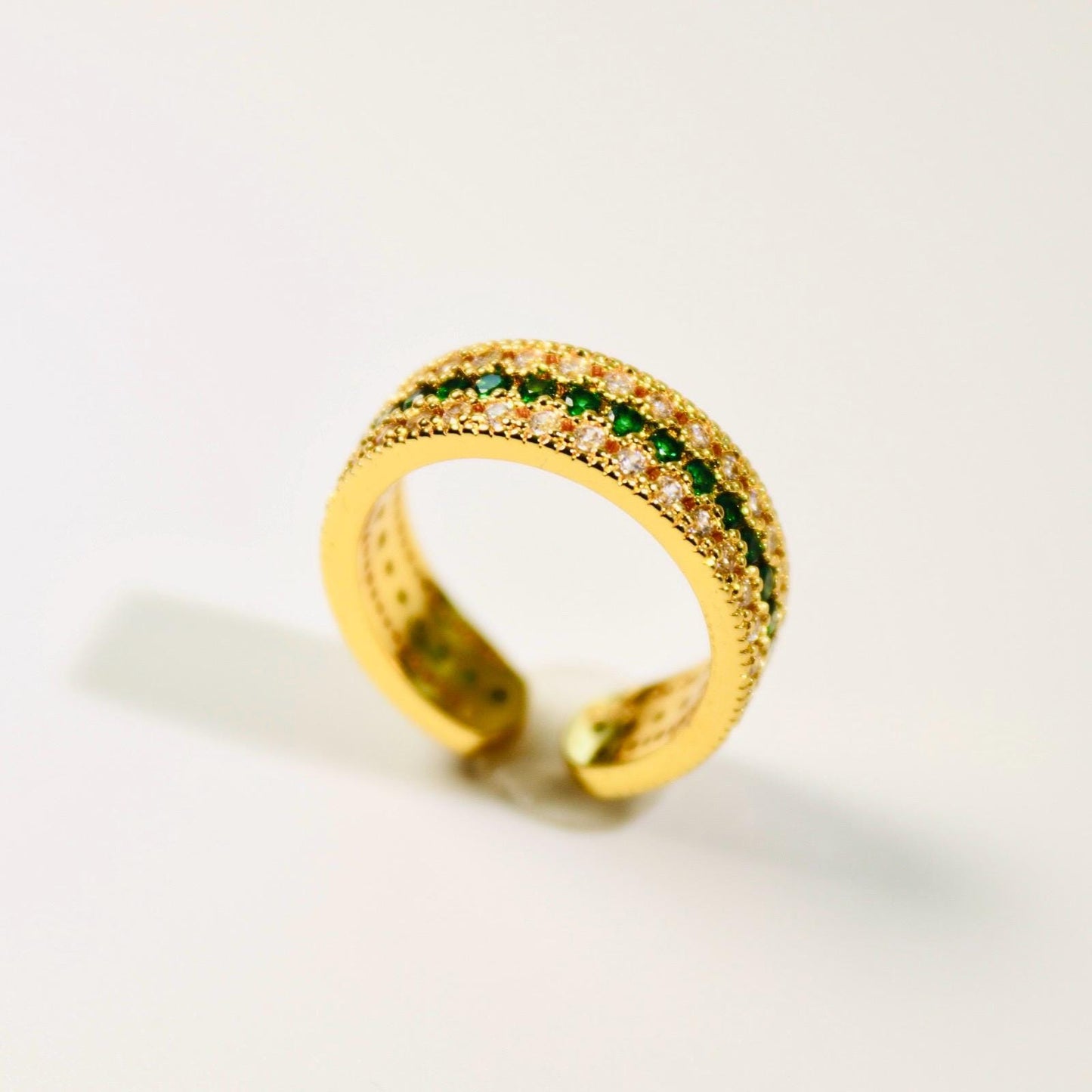 24K gold plated band ring