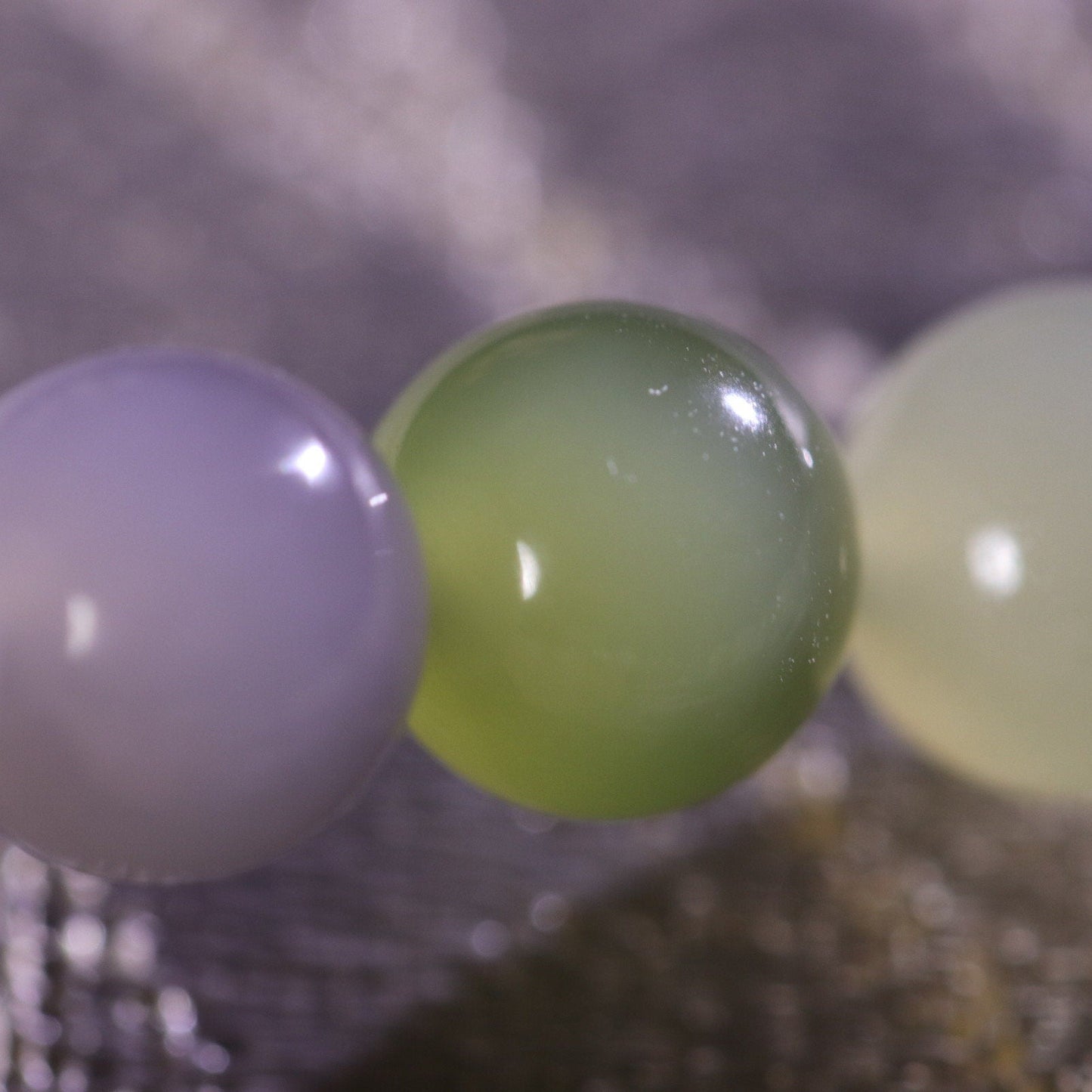 Premium pastel color multi color nephrite bracelet