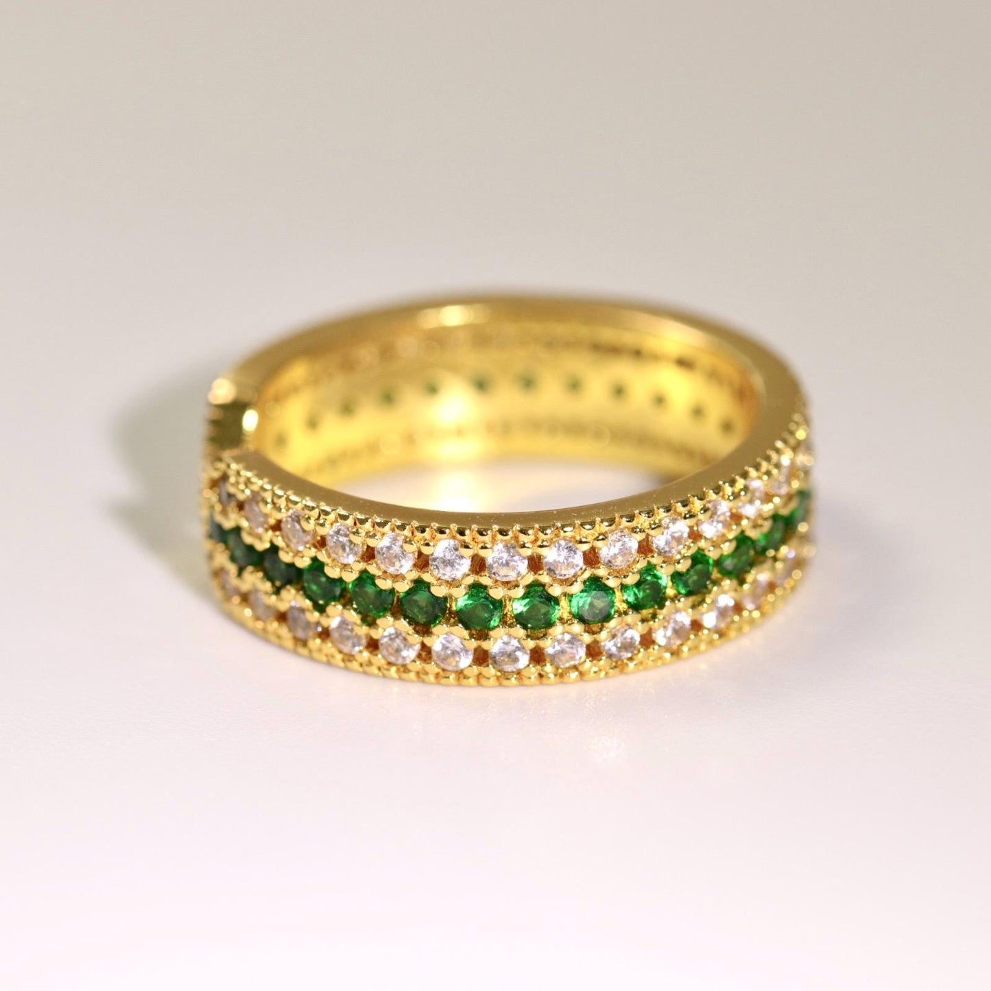 24K gold plated band ring