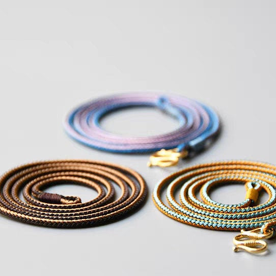handmade cord necklace fixed length 2.5 mm thick allergen free