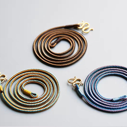 handmade cord necklace fixed length 2.5 mm thick allergen free