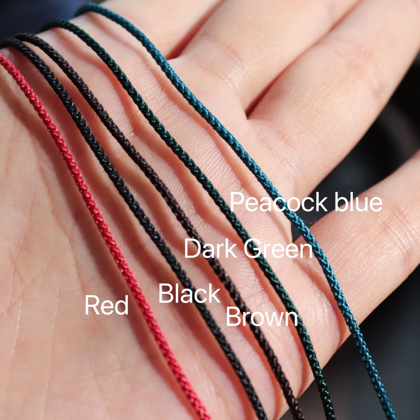 handmade cord necklace 1.4mm allergen free with spring clasp