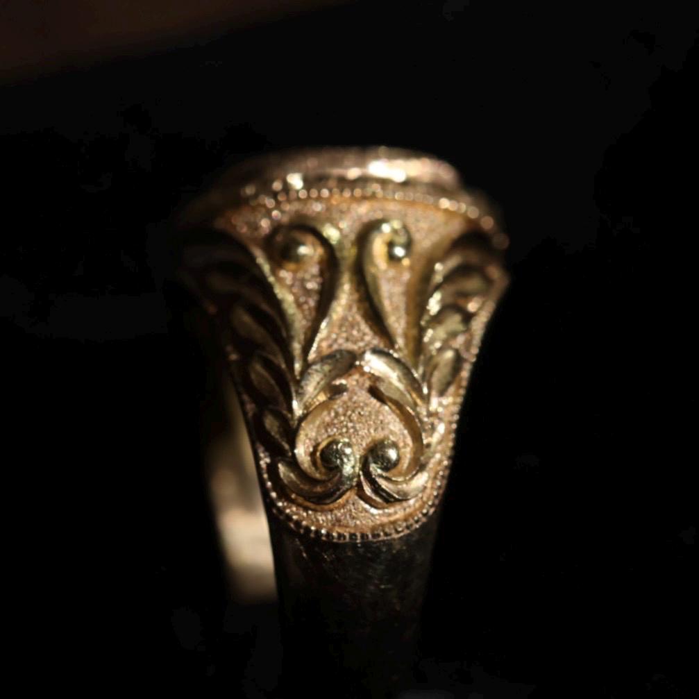 vintage 18k gold diamond ring