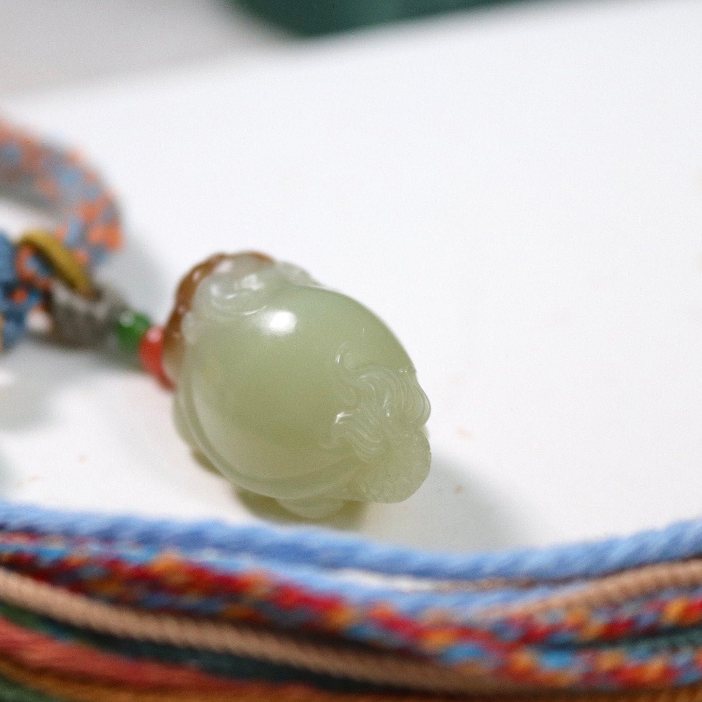 Certified Sugar Jade Dragon Turtle Pendant: Lucky Bag Charm