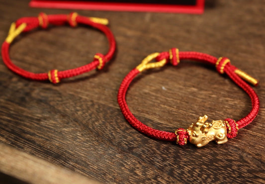 Handmade Red cord bracelet  allergen free