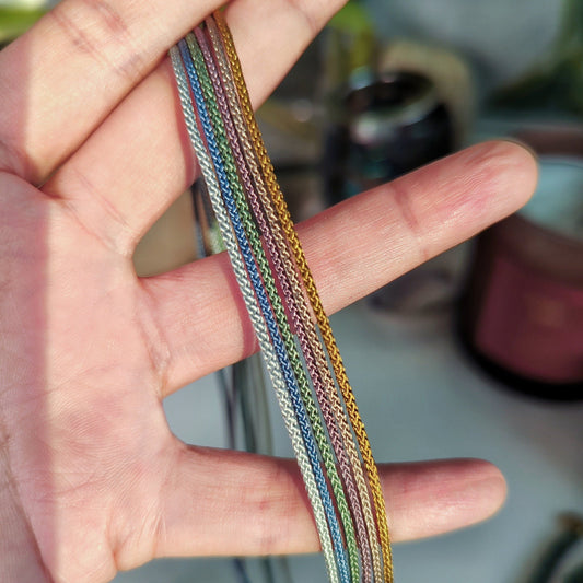 handmade cord necklace 1.4mm allergen free with spring clasp