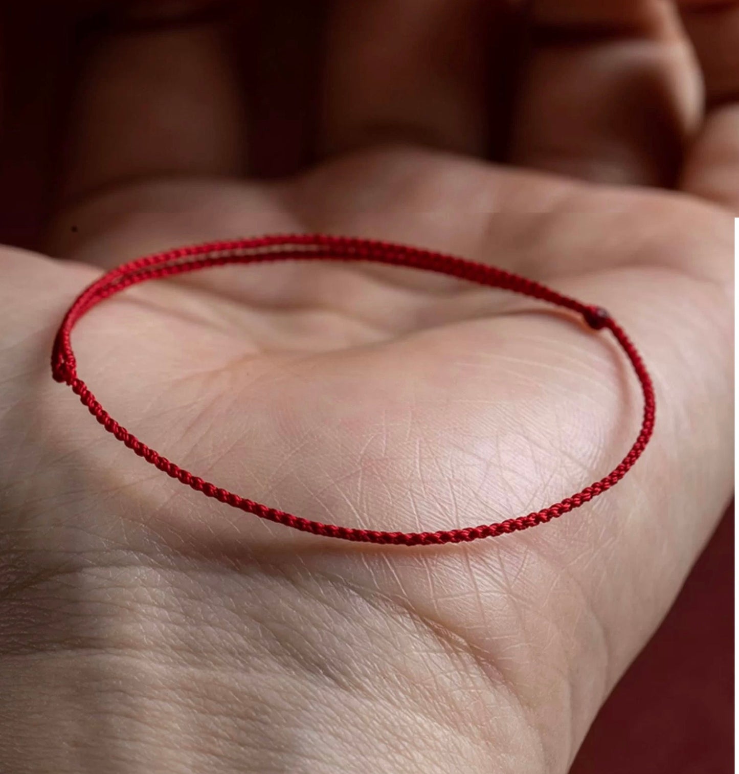 super fine red line cord bracelet 0.5mm 极细红绳