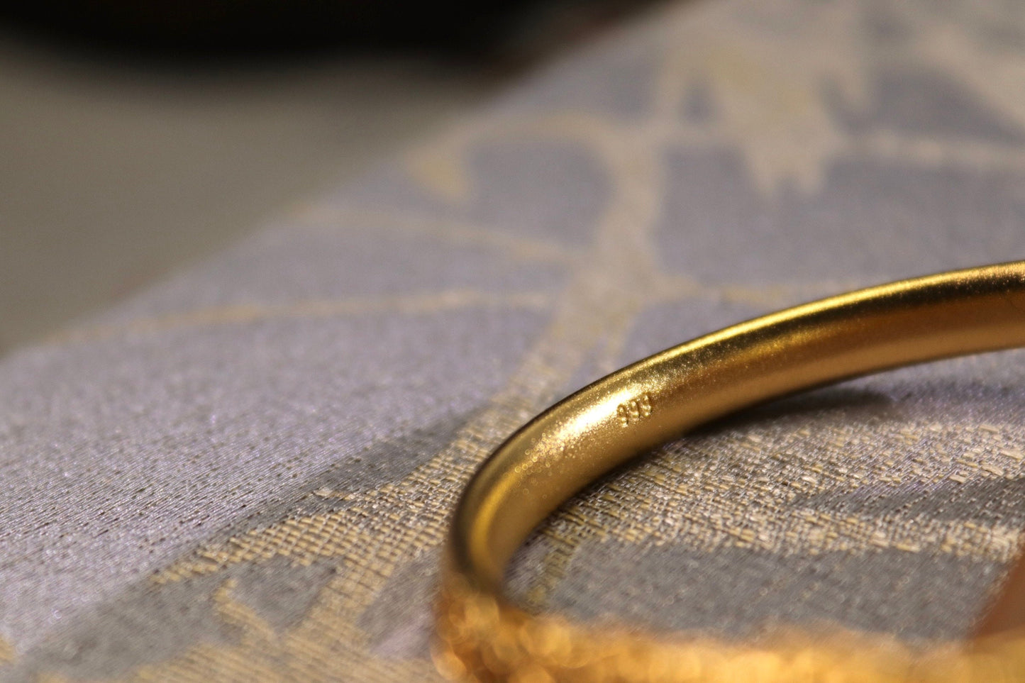 Dragon and Phoenix Gold Bangle: Chinese Wedding Jewelry