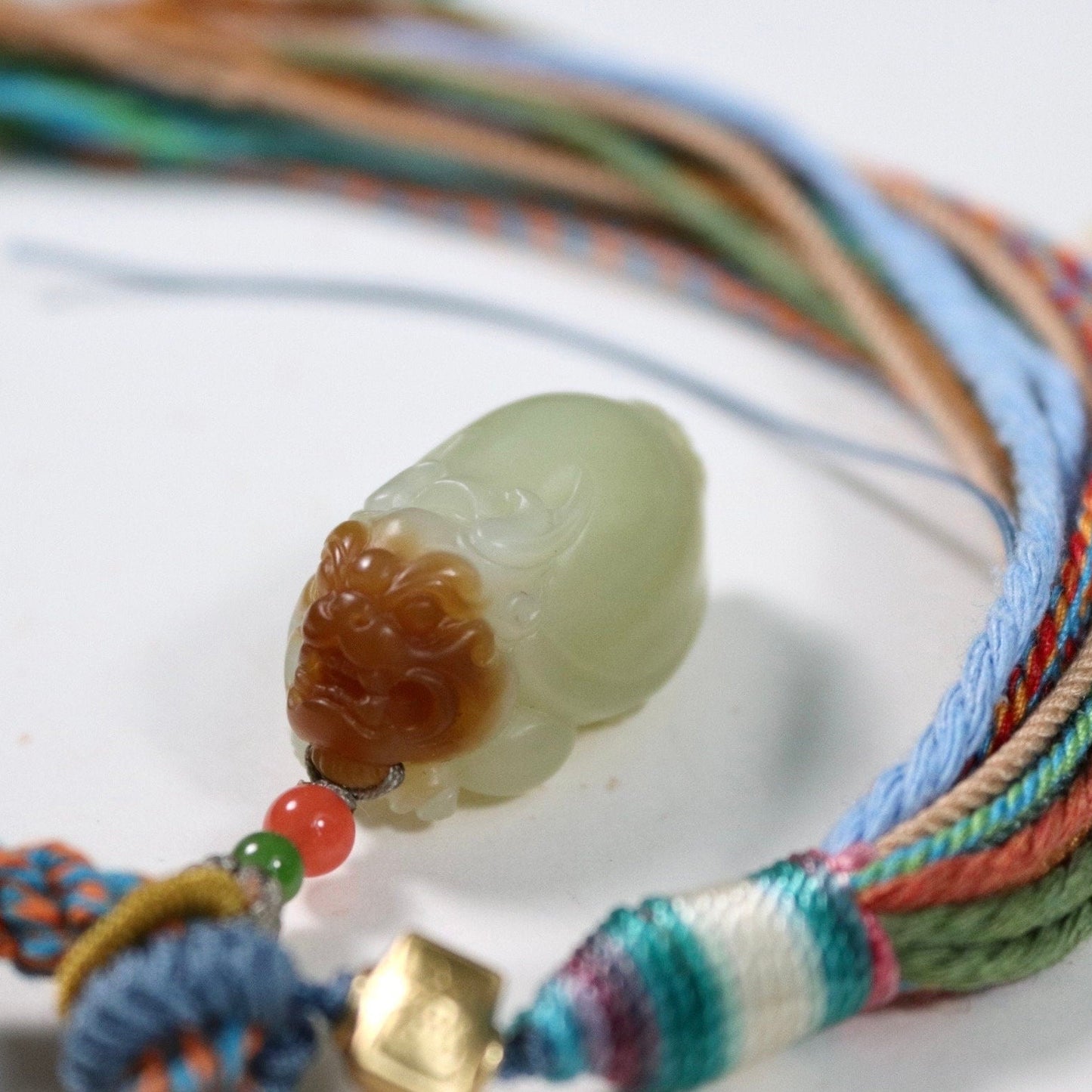 Certified Sugar Jade Dragon Turtle Pendant: Lucky Bag Charm