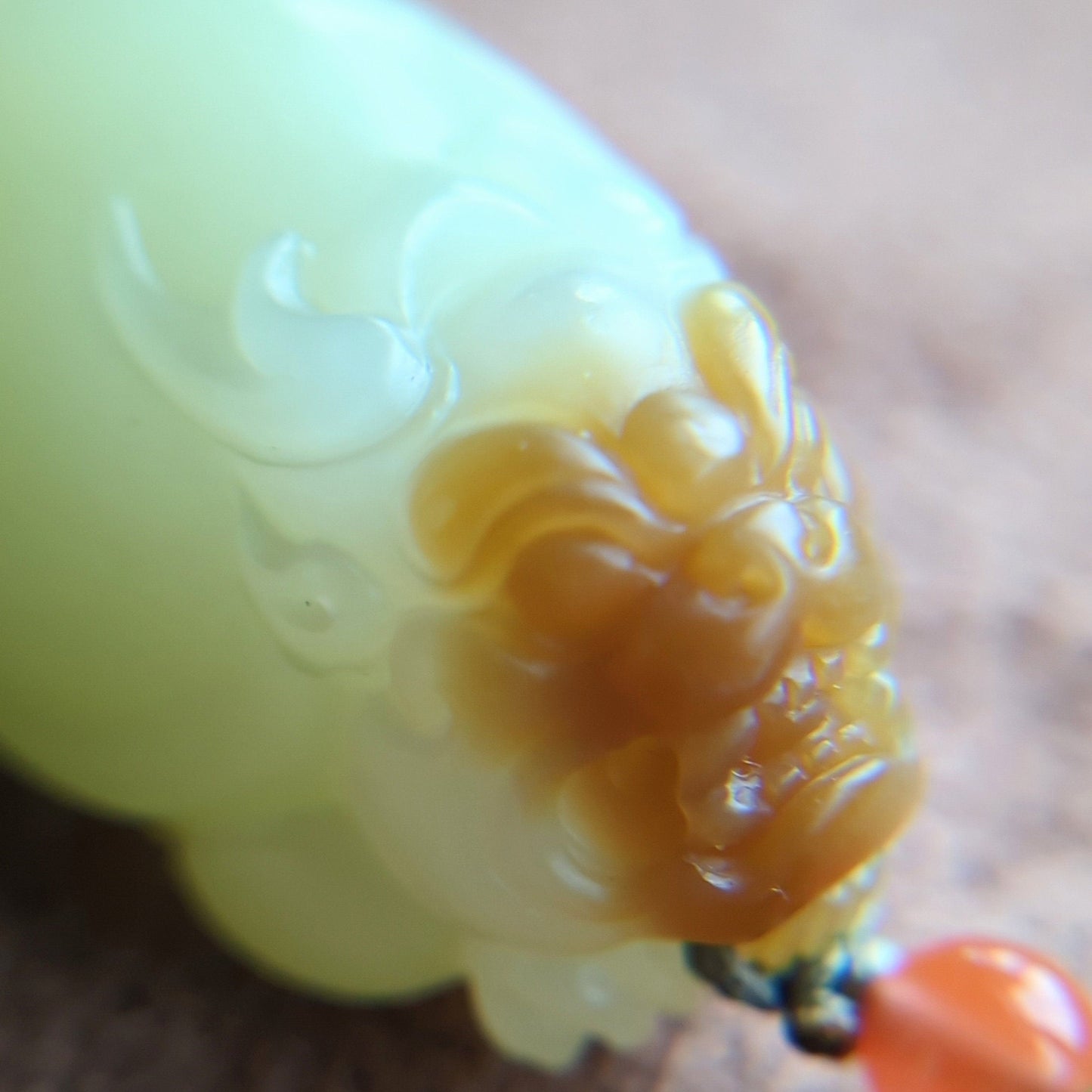 Certified Sugar Jade Dragon Turtle Pendant: Lucky Bag Charm