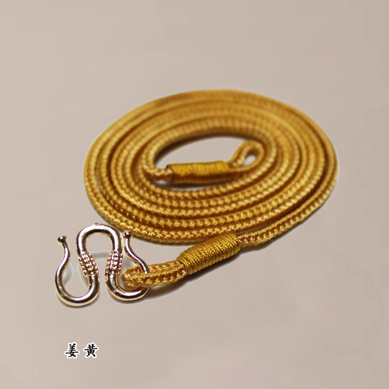 handmade cord necklace fixed length 2.5 mm thick allergen free