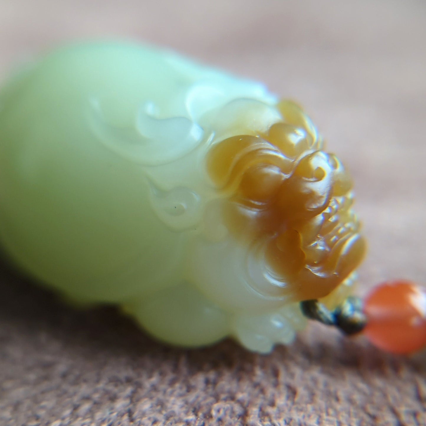 Certified Sugar Jade Dragon Turtle Pendant: Lucky Bag Charm