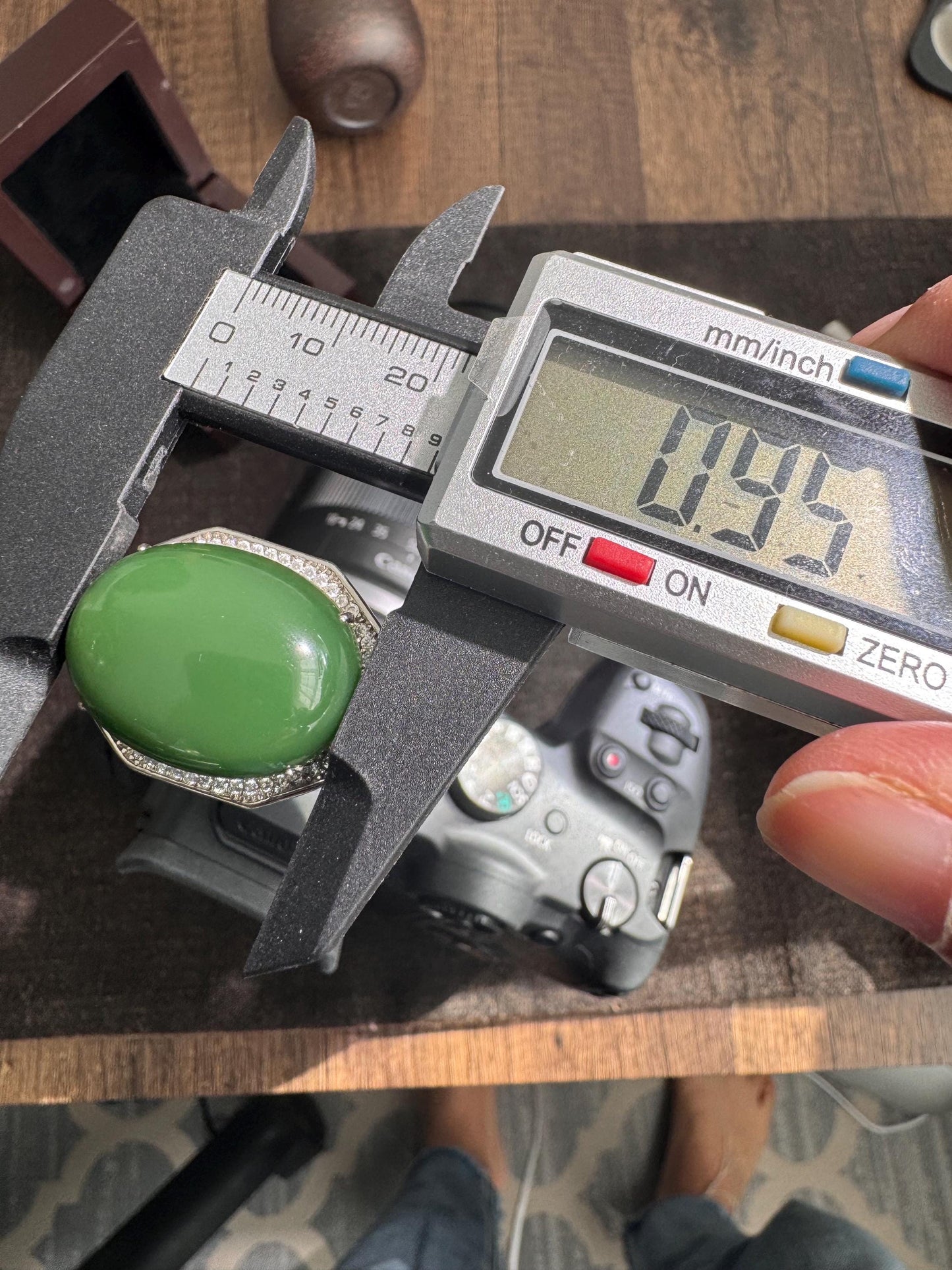 vintage genuine nephrite green jade ring adjustable s925 silver setting