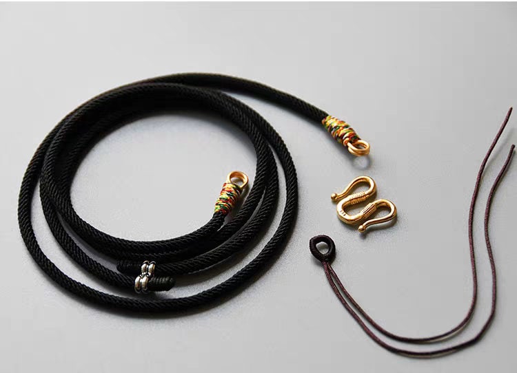 handmade adjustable cord necklace 3 mm allergen free with w hook
