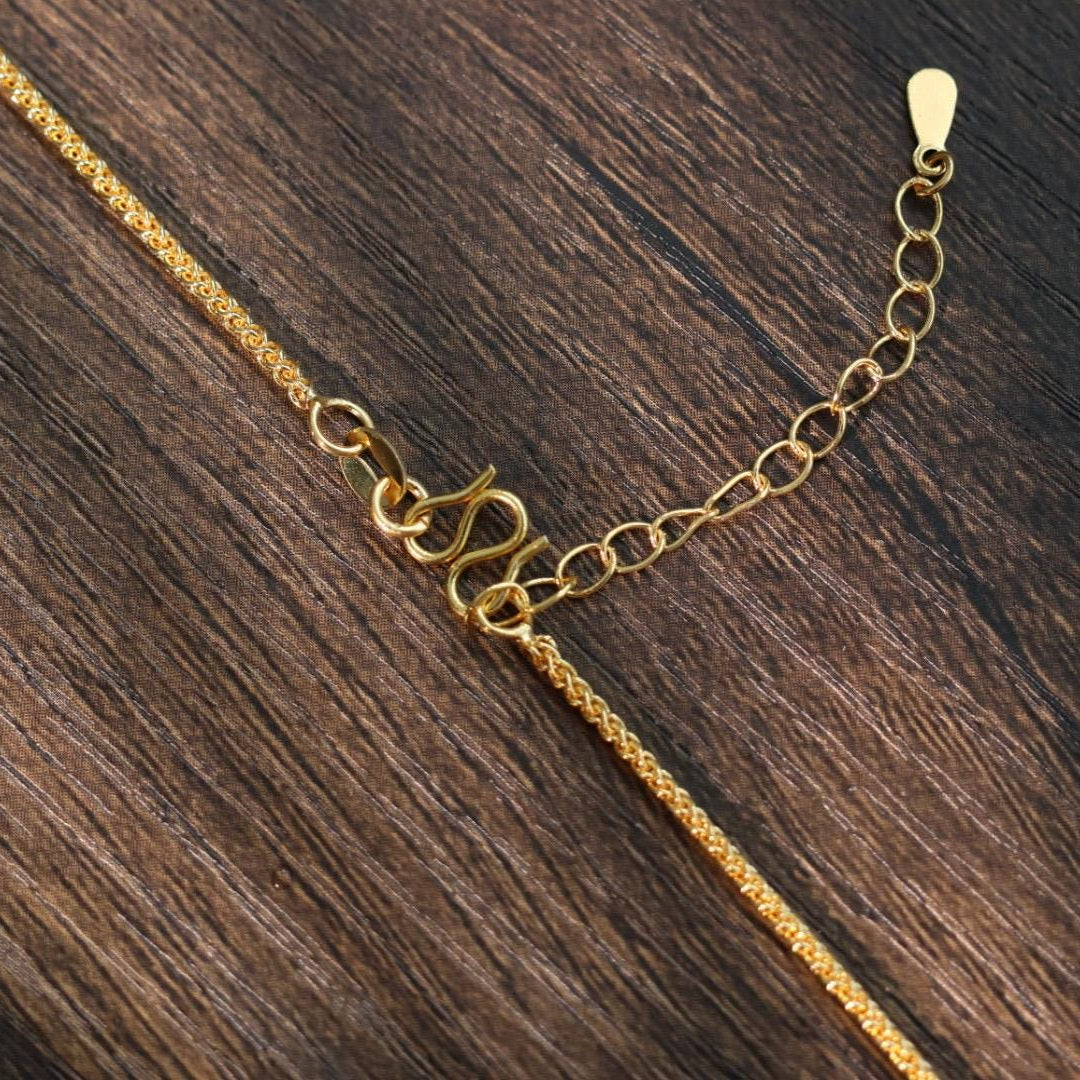 24k gold gada majra scepter and pixiu pendant 貔貅金刚杵吊坠项链