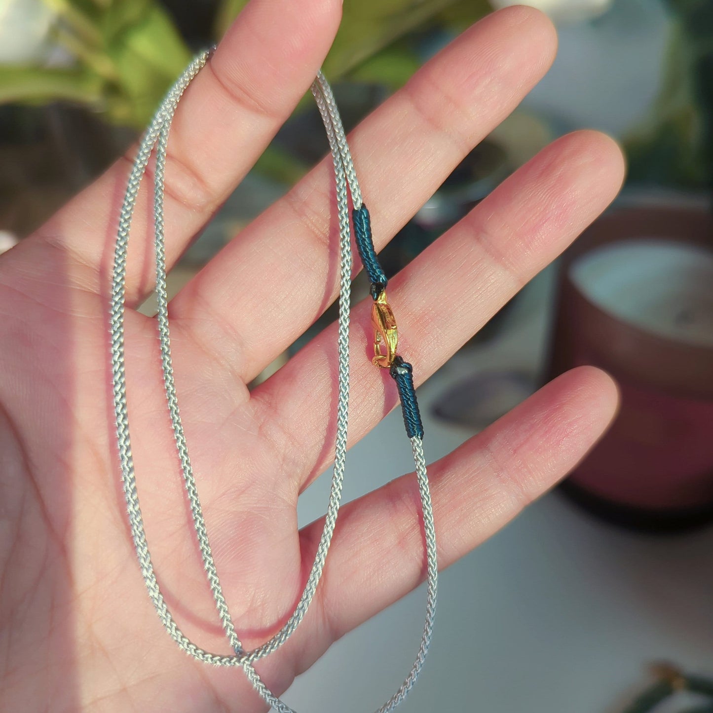 handmade cord necklace 1.4mm allergen free with spring clasp