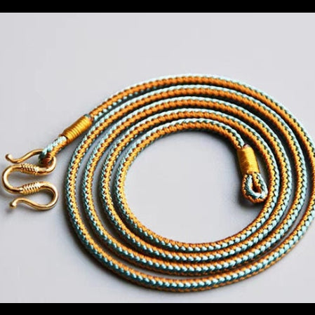 handmade cord necklace fixed length 2.5 mm thick allergen free