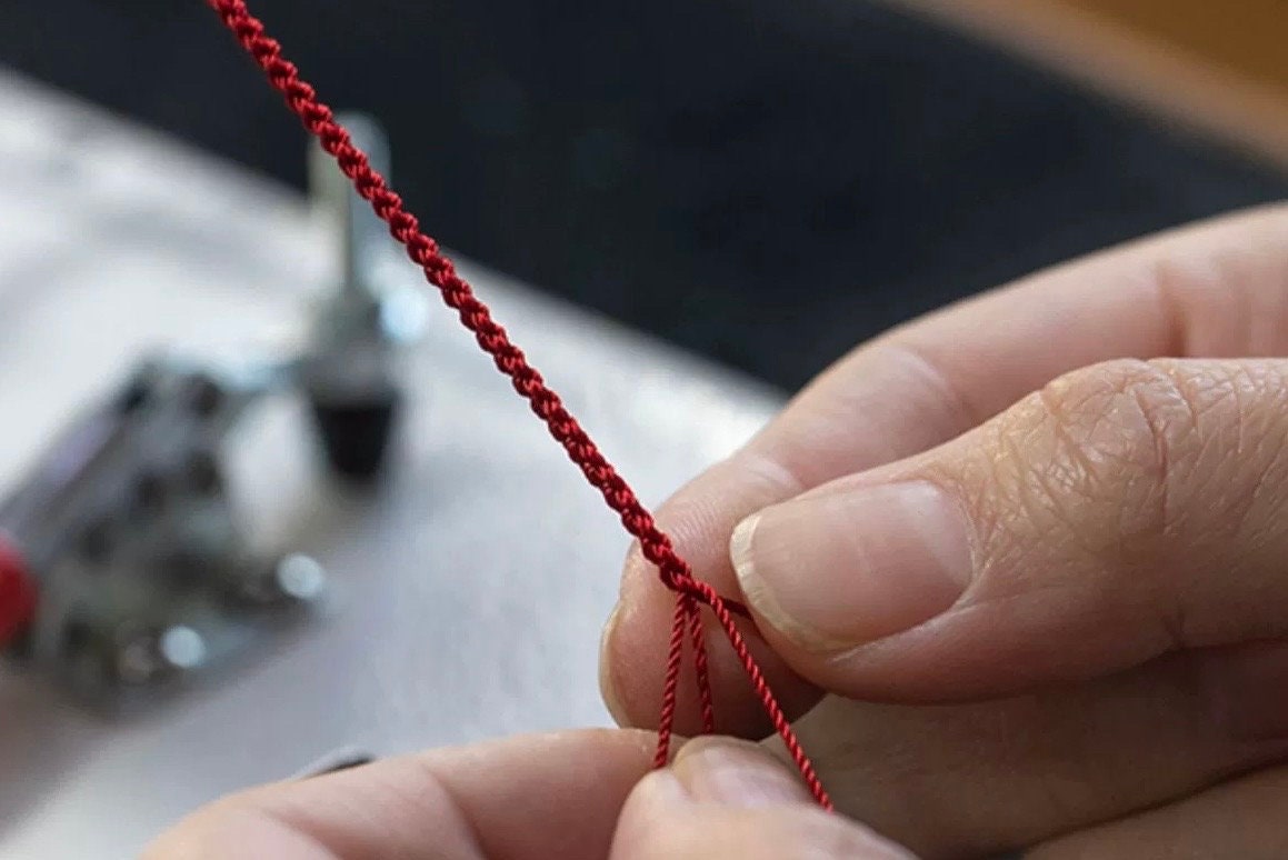 super fine red line cord bracelet 0.5mm 极细红绳
